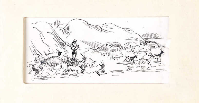 Бехтеев Владимир Георгиевич. Иллюстрация к роману Лонга «Дафнис и Хлоя»